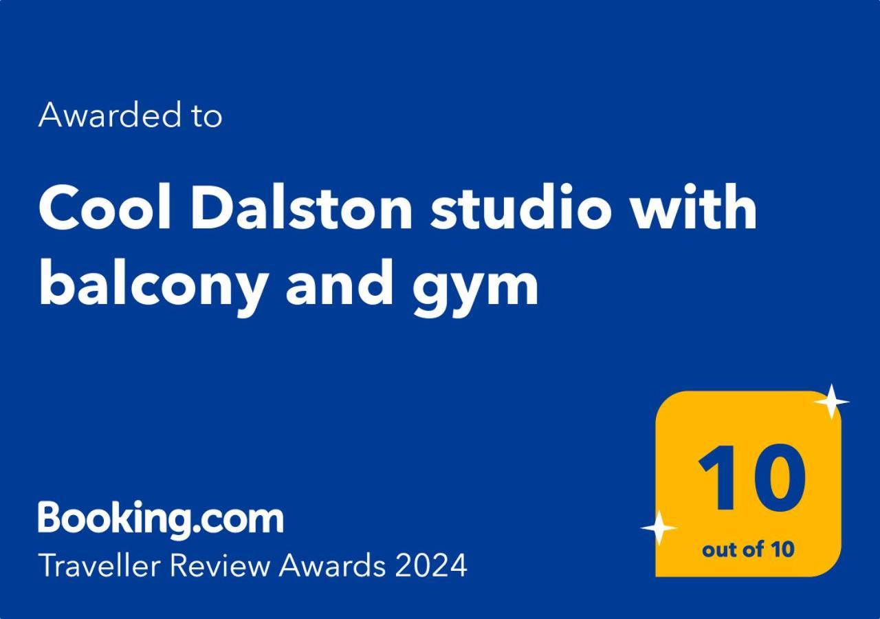 Cool Dalston Studio With Balcony And Gym Daire Londra Dış mekan fotoğraf